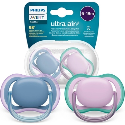 Avent Philips šidítko Ultra air neutral 2ks ružová
