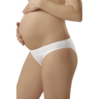 Italian Fashion dámské těhotenské kalhotky Mama mini bílé