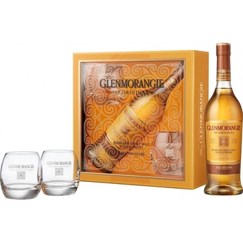 Glenmorangie 10y 40% 0,7 l (dárkové balení 2 sklenice)