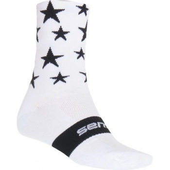 Sensor ponožky Stars bílo černé