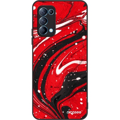 Pouzdro Picasee ULTIMATE CASE OPPO Reno 5 5G Red black