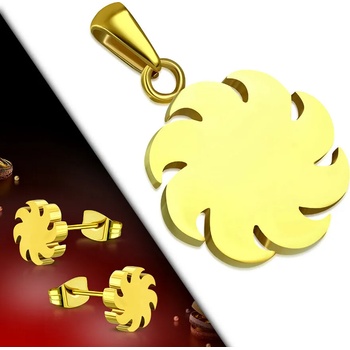 Image 1 of Комплект колие и обеци „Слънчев диск