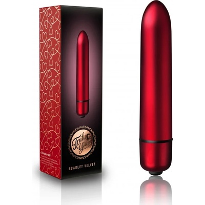 Мини вибратор, aлено кадифе, 9см. - Truly Yours Scarlet Velvet (ROCKS00290)