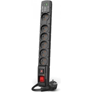 HSK Data Acar S6 6 Plug + 2 USB 5 m Switch (W2438)