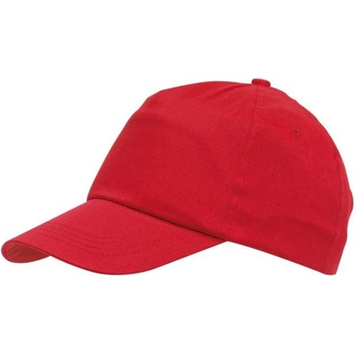 Päťpanelová zapínanie na suchý zips červená