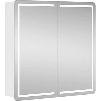 GERMAN LED zrcadlová skříňka / 72 x 69,6 cm / 12,3 W / dřevotříska / bílá