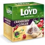 LOYD Плодов чай Червена боровинка и Джинджифил 20 бр