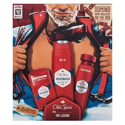 Old Spice Whitewater : deodorant 150 ml + deostick 50 ml + sprchový gel 3v1 250 ml + domino – Zbozi.Blesk.cz