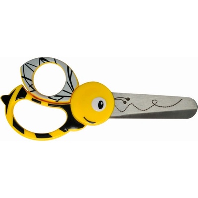 Nůžky dětské 13 cm 5+Animals dekor včela