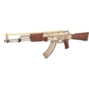 Robotime Rokr Drevené mechanické 3D puzzle AK-47 Rifle 315 ks