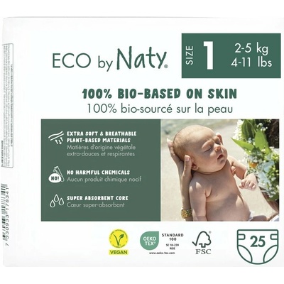 ECO BY Naty 1 2-5 kg 25 ks