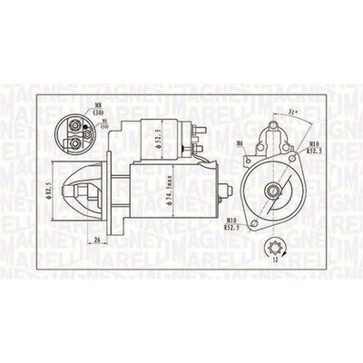 Startér MAGNETI MARELLI 063721410010