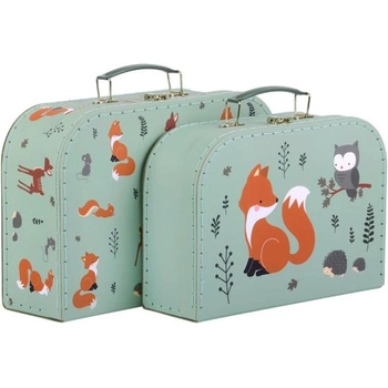 A Little Lovely Company - комплект от два картонени куфара - горски приятели