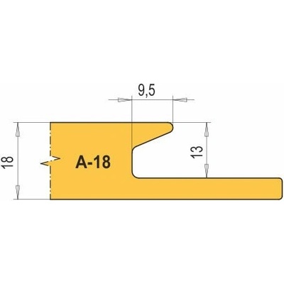 VBD pro frézu na nábytkové úchytky A18-SF (1 ks)