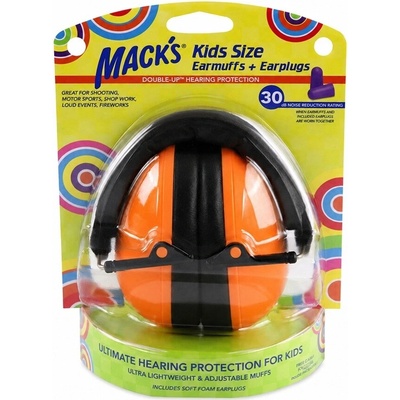 Macks Kids size sluchátka 1ks + špunty do uší 1pár