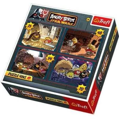 Trefl 34226 Angry Birds Star Wars 4v1 35,48,54,70 dílků