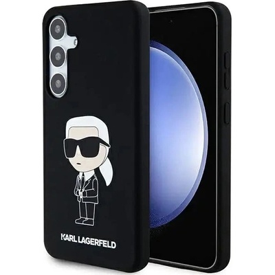 KARL LAGERFELD Кейс Karl Lagerfeld Silicone Ikonik за Samsung Galaxy S24 Plus, черен (KF001975-0)