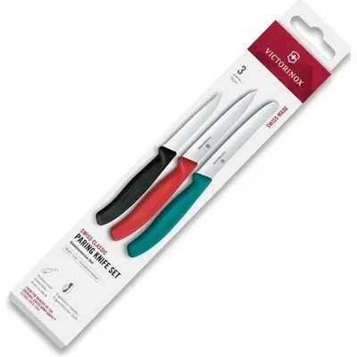 Victorinox Súprava kuchynských nožov 3 ks – červený čierny zelený