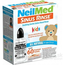 NeilMed SINUS RINSE Kids fľaška + vrecúška 60 kusov, na hygienu nosa, 1 set