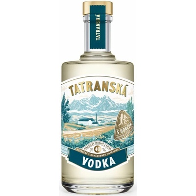 Tatranská Vodka s Horcom 40% 0,7 l (čistá fľaša)