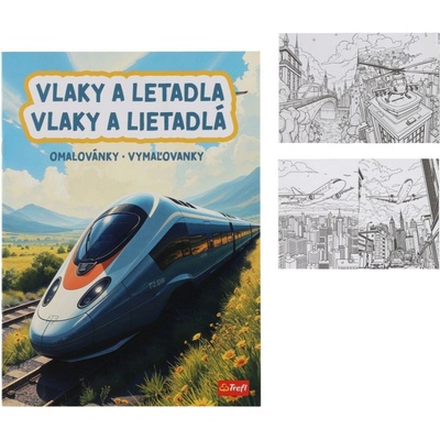 Vlaky a letadla 20x27,5cm