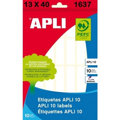 APLI Etikety univerzálne 13x40mm APLI A4 (AG001637)