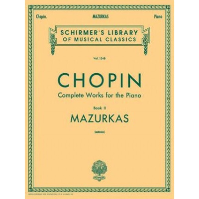 Mazurkas: Schirmer Library of Classics Volume 1548 Piano Solo
