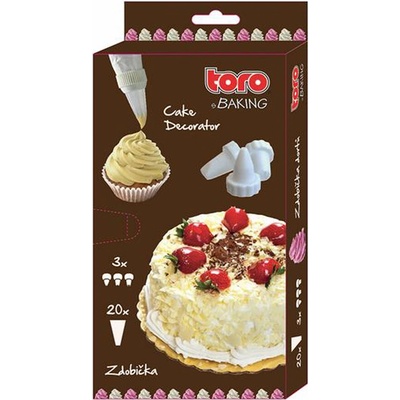 Zdobící sáček 20ks TORO 3 trysky