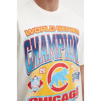 47 brand Памучна тениска 47 brand MLB Chicago Cubs в бежово с принт BU005TMYIHQ632915SS (BU005TMYIHQ632915SS)