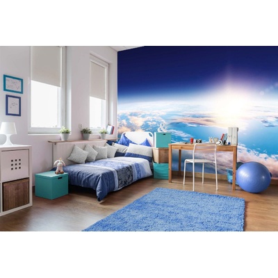 DIMEX ART Самозалепваща се флизелинова фототапета изгрев на планетата 375 x 250 см