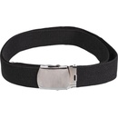 Opasok Mil-tec US so striebornou prackou čierny