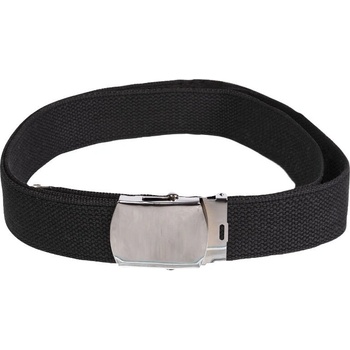 Opasok Mil-tec US so striebornou prackou čierny