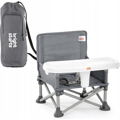 Bright Starts Pop 'N Sit Portable Booster Seat 2024 Grey