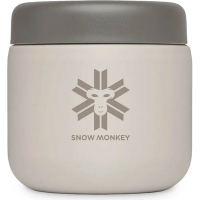 Snow Monkey termoska na jedlo Foodie Mini 350 ml svetlohnedá