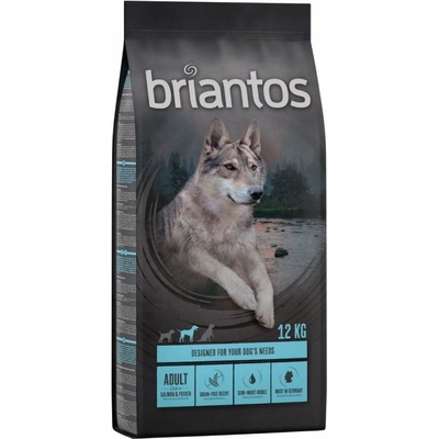 Briantos adult bez obilovin lososové s bramborami 12 kg
