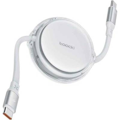 Toocki TQ-X94C2 výsuvný nabíjecí a datový USB-C na USB-C 1m bílý