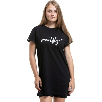 Meatfly dámské šaty Senna Logo Black Černá