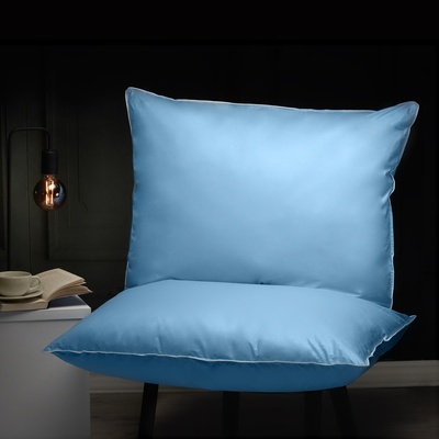 Polštáře a Peřiny.cz Péřový polštář Comfort modrá 70x90