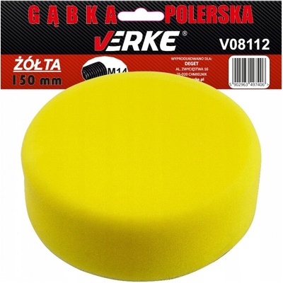 VERKE Leštiaca huba 150 mm žltá