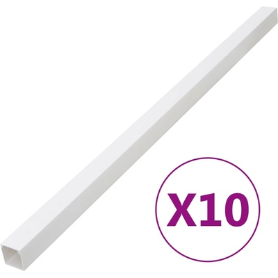 vidaXL Кабелен канал 40x40 мм 10 м PVC (155917)