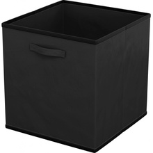 Intirilife 6x skládací látkový úložný box 26,7 x 26,7 x 28 cm černá