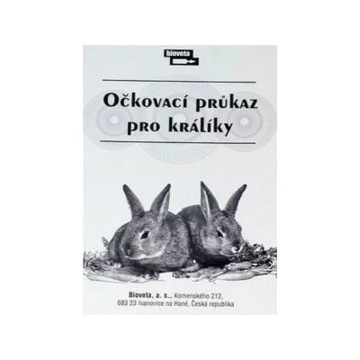 Bioveta Očkovací průkaz pro králíky – Zbozi.Blesk.cz