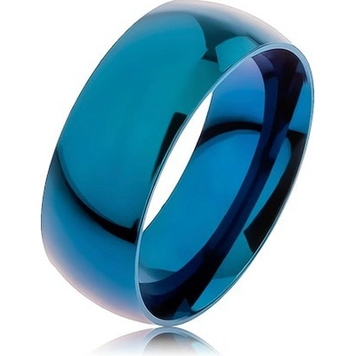 Šperky eshop prsten z oceli 316l modrá anodizovaný titanem HH4.1