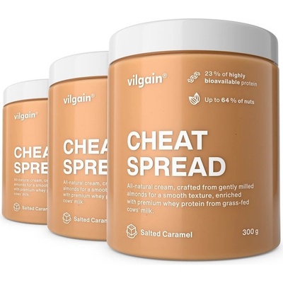 Vilgain Cheat Spread slaný karamel 3 x 300 g