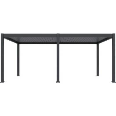 Hliníková pergola Gutroof DELUXE PRO AUTOMATIC 4x6 m, antracit