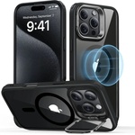 ESR Калъф за iPhone 16 Pro - ESR Classic Hybrid HaloLock Kickstand - Clear Black