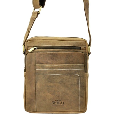 Always Wild Pánská kožená hnědá crossbody taška 250839-MH