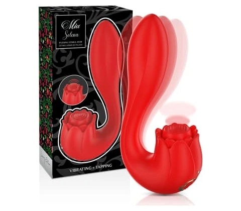 Mia Selena Stimulator Vibrating Tapping Red