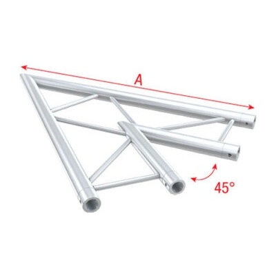 Showtec FS30-001H Corner 45 Degrees Horizontal Incl. Connectors