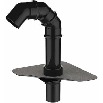Hauff-Technik prostup pro kabely DN 125 s integrovanou PVC manžetou černý